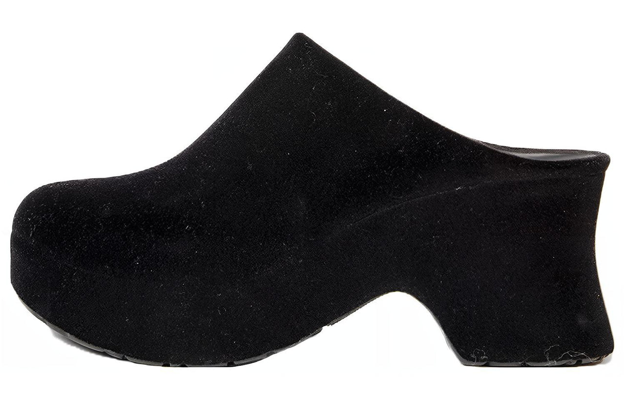 LOEWE Rubber Sole Wrap-toe Slippers Women's Black