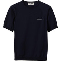 MIU MIU Wool Crewneck Sweater Bleu