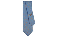 HERMES Darling Ties Men Sky Blue/Orange