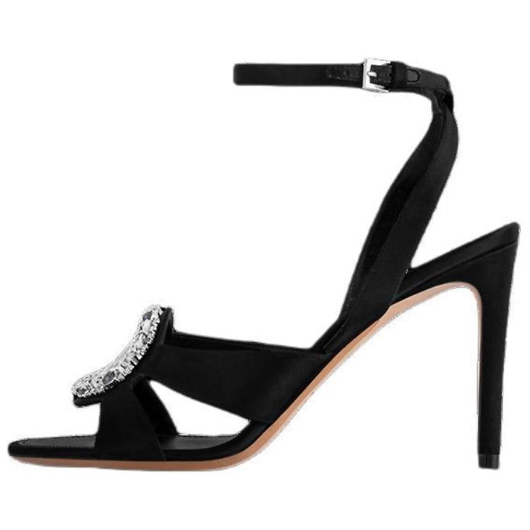LOUIS VUITTON MET Strap Sandals 9cm Women's Black