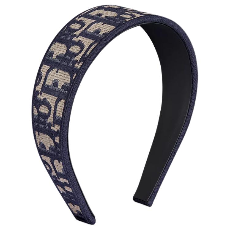 DIOR Polyester Headbands Women's Navy