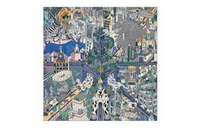 HERMES Silk Scarves Unisex Multicolor