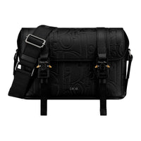 DIOR Hit The Road Cow Leather Messenger Bag Shoulder Bag Crossbody Bag Men's Black