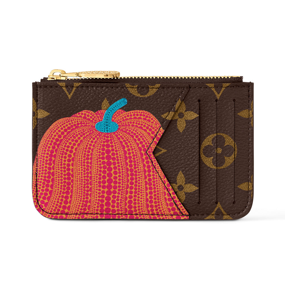 LOUIS VUITTON Lv X Yk Romy Card Holder Pumpkin Print
