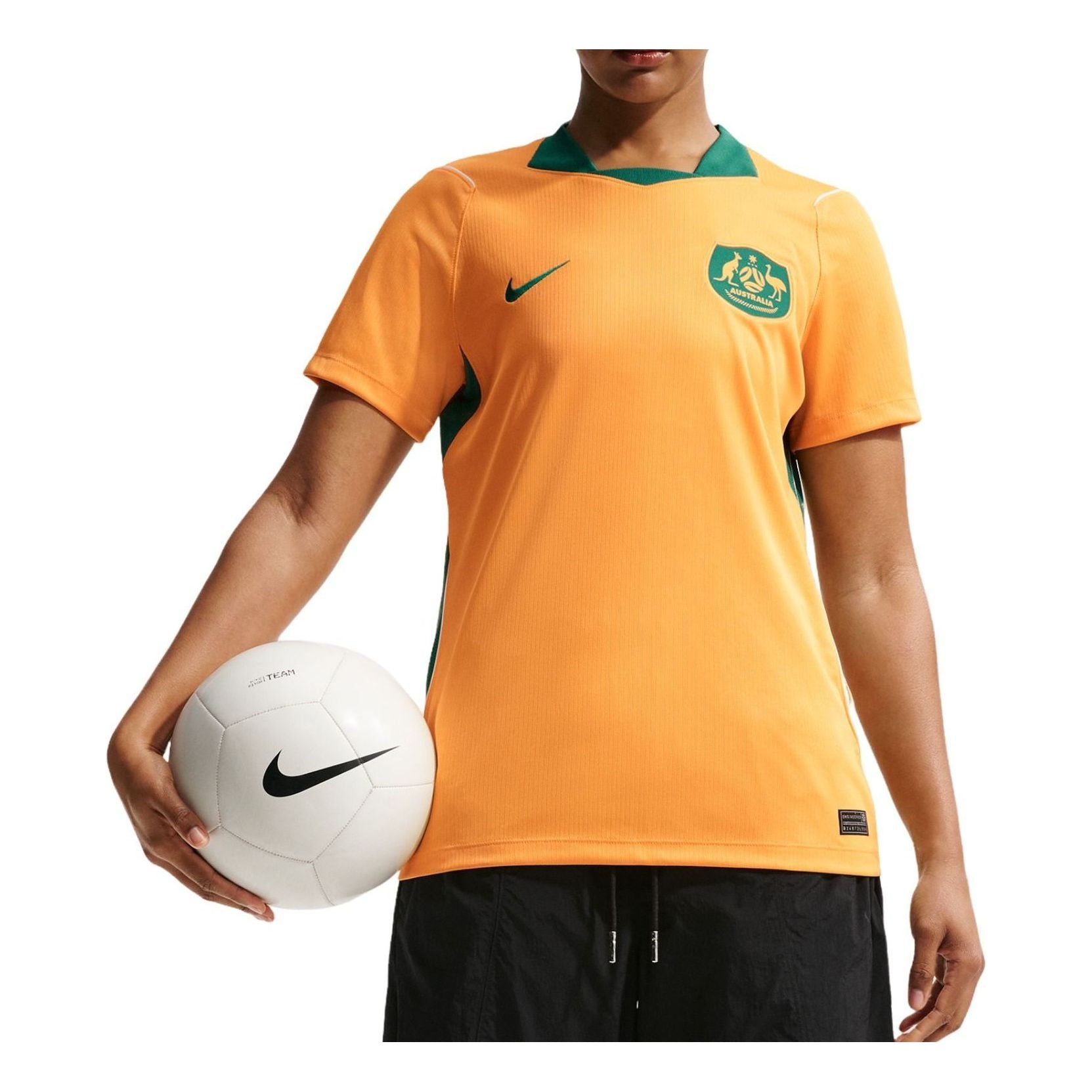 (WMNS) Nike Australia 2026 Stadium Home Dri-FIT Jersey 'Sport Gold Mystic Green Sail' IB5270-704