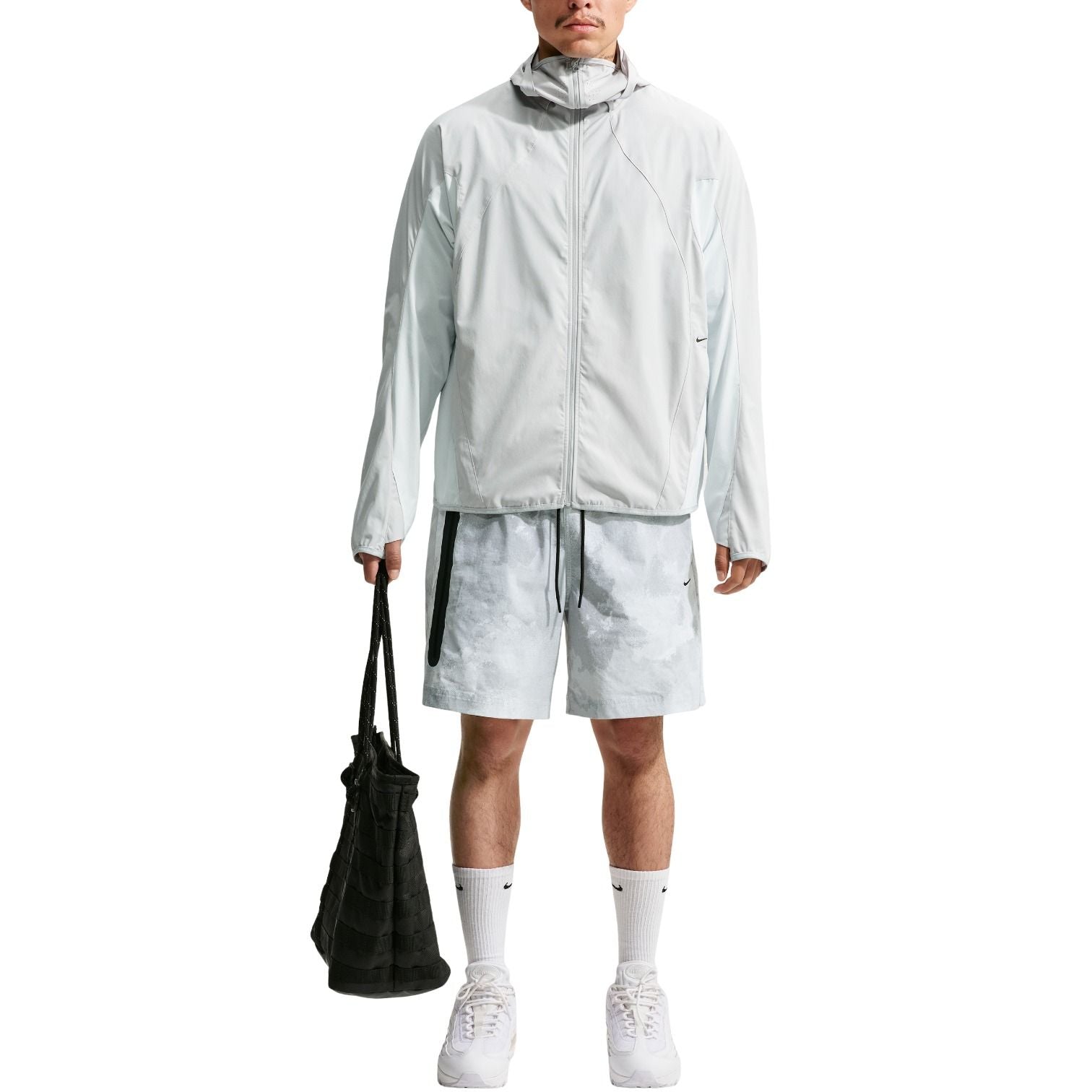 Nike Tech Helios Dri-FIT Shell Jacket 'Grey Fog Off White Black' IF0903-097