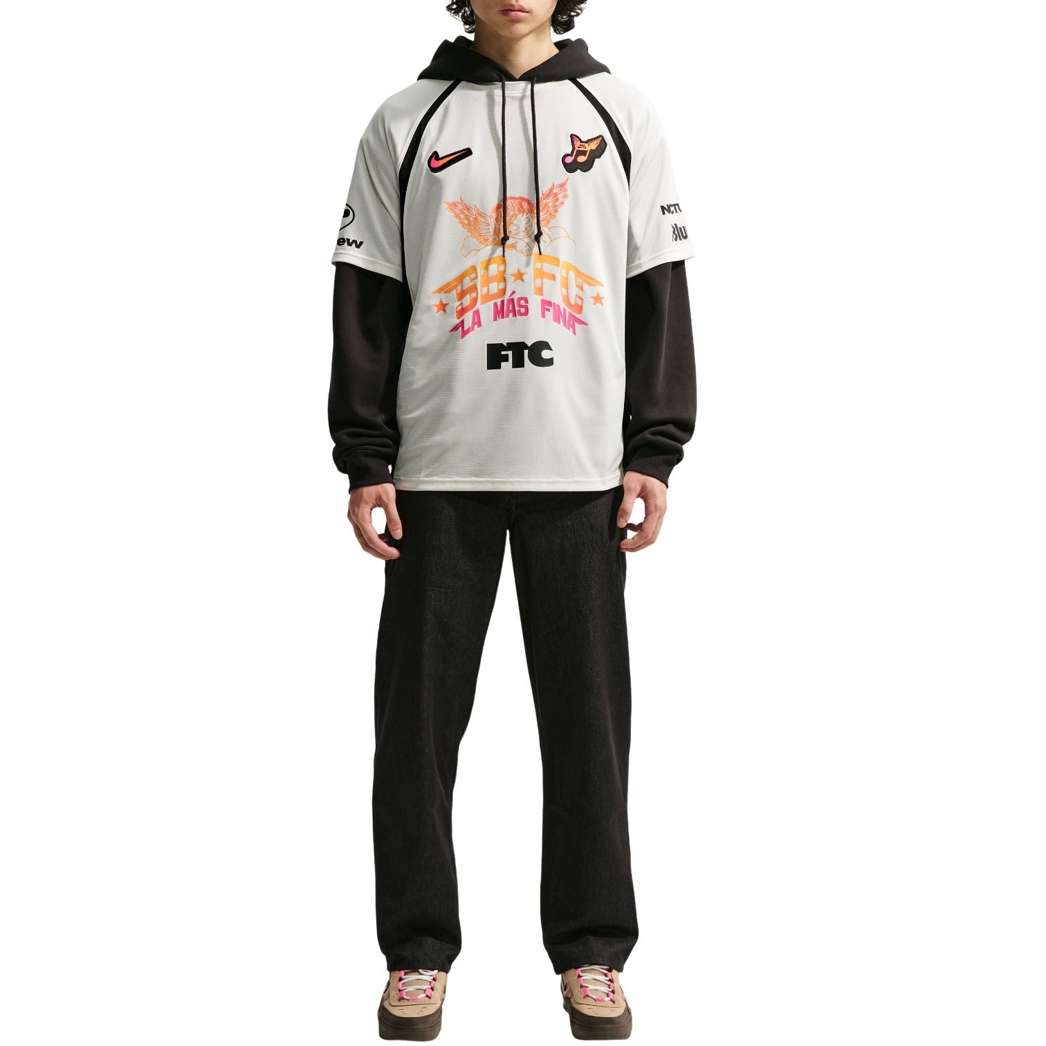 Nike SB Skate Jersey 'Sail Black' IR6760-133