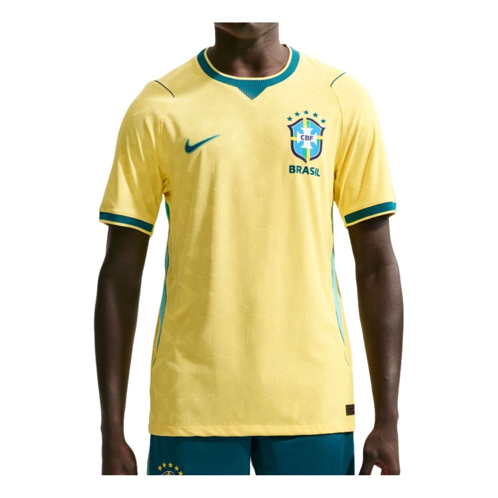 Nike Brazil 2026 Match Home Aero-FIT Authentic Jersey 'Canary Light Menta Geode Teal' IB5143-724