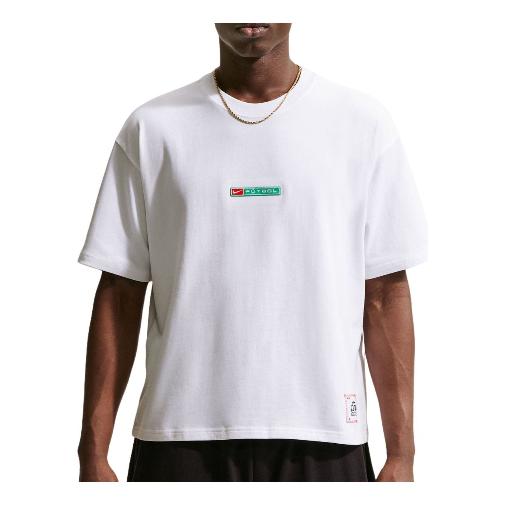 Nike NSW Boxy Futbol Loose T-Shirt 'University Red White Stadium Green' IR8959-101