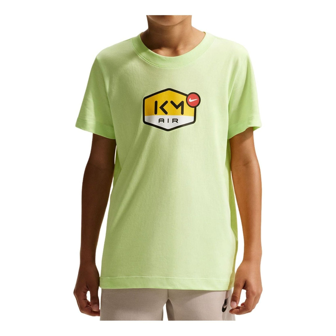 (GS) Nike Dri-FIT T-Shirt 'Kylian Mbappé - Light Liquid Lime' II0371-360