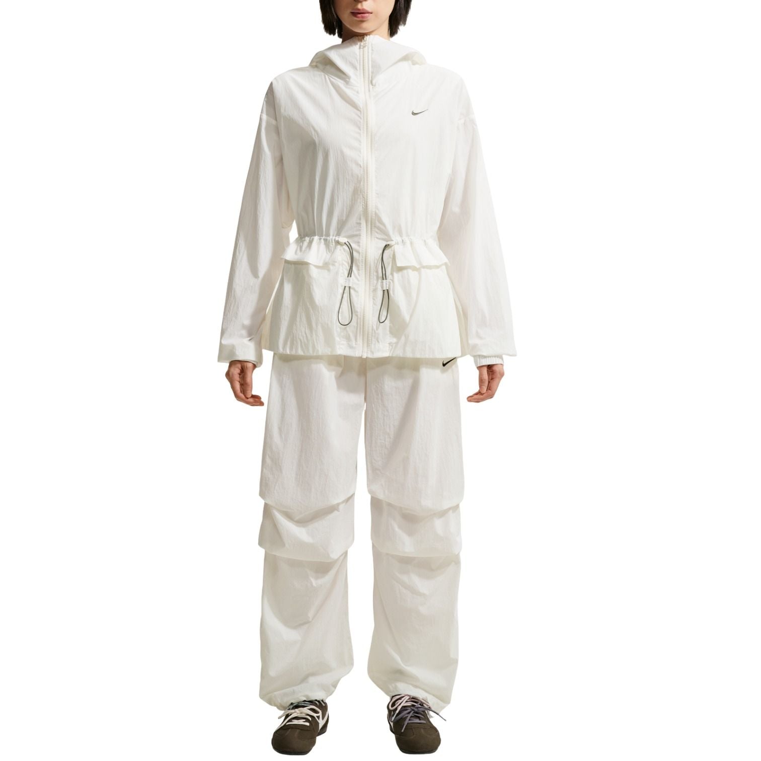 (WMNS) Nike Sportswear Everything Wovens Oversized Hooded Jacket 'Sail' IW1388-133