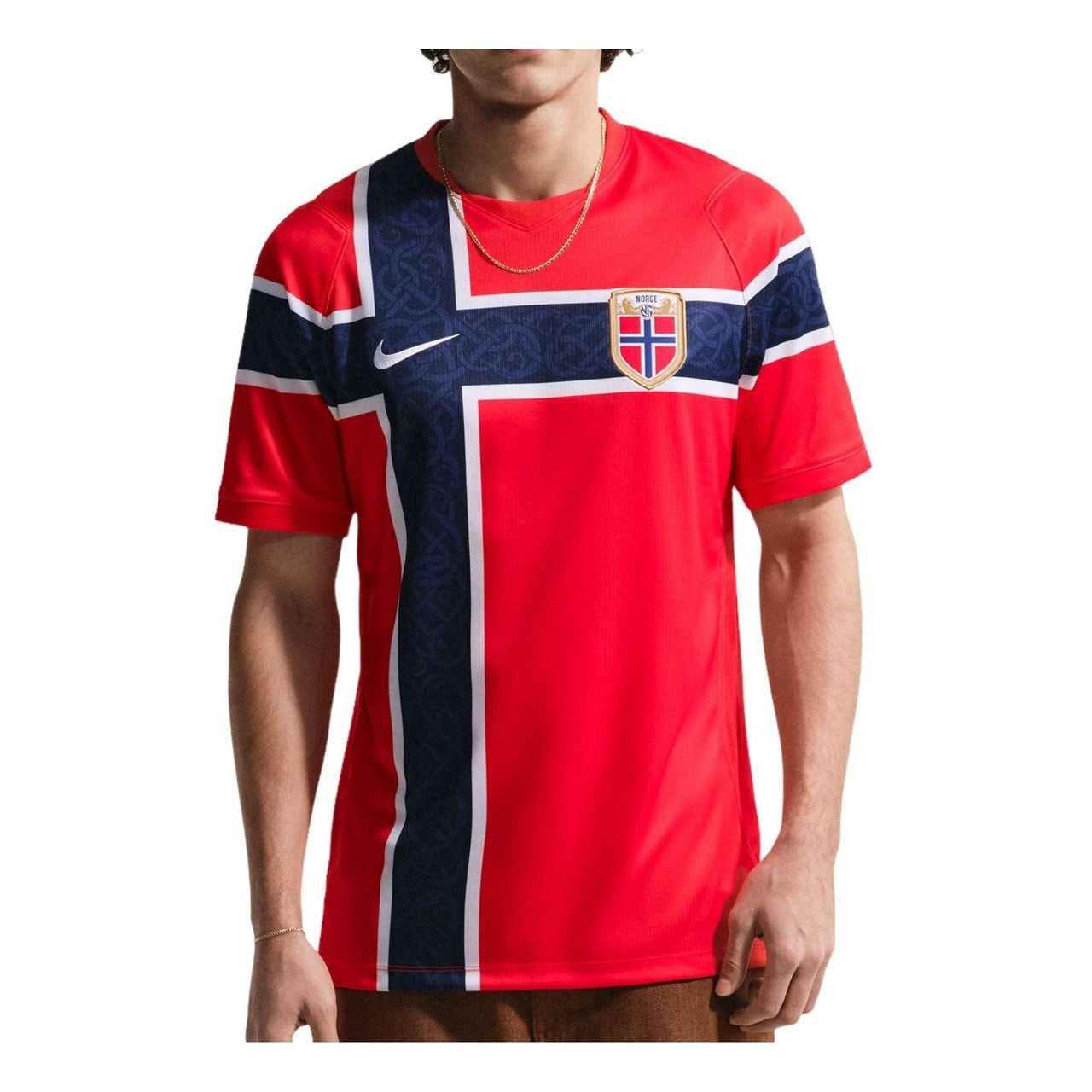 Nike Norway 2026 Stadium Home Dri-FIT Replica Jersey 'Chile Red White' IB5316-673
