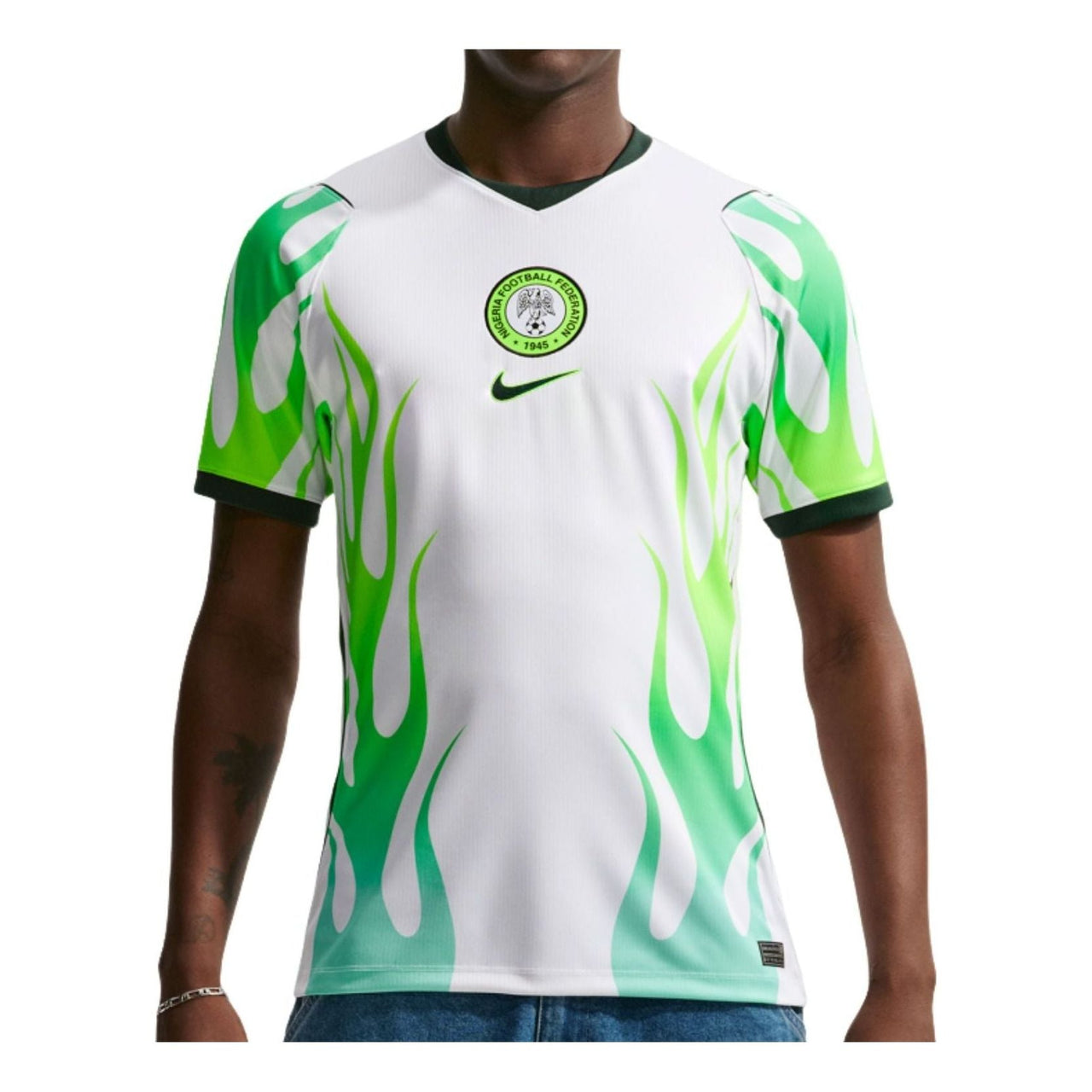 Nike Nigeria 2026 Stadium Away Replica Jersey 'White Green Glow Black' IB5376-100