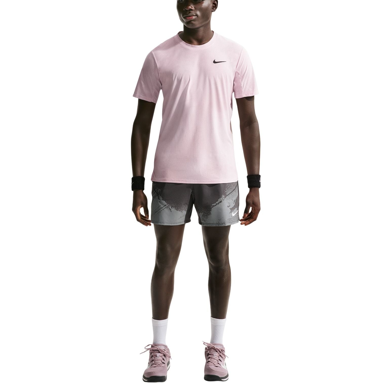 Nike Court Slam Dri-FIT ADV T-Shirt 'Pearl Pink Silt Red Black' IB1016-664