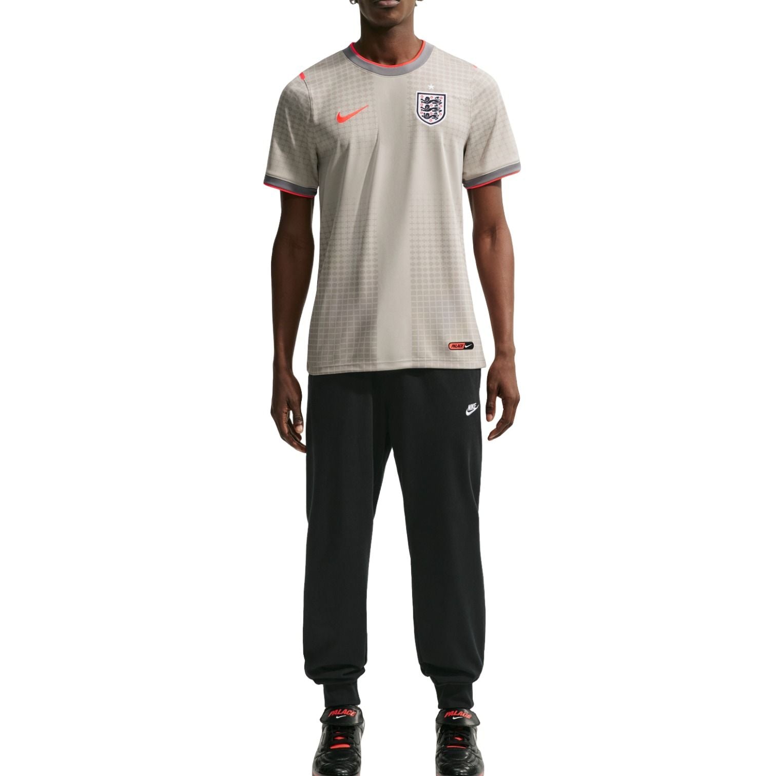 Nike England x Palace CryoShot Academy Pro T-Shirt 'Pewter Grey Bright Crimson' IH1670-052