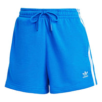 (WMNS) adidas 3-Stripes French Terry Shorts Asia Sizing 'Blue' IY2160