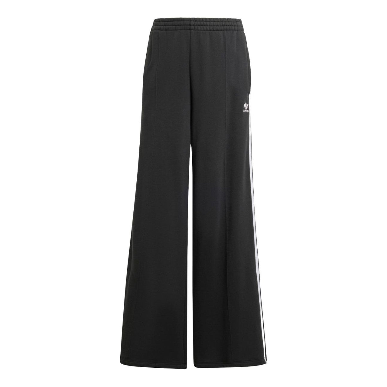 (WMNS) adidas 3-Stripes Loose French Terry Wide Leg Joggers Pants 'Black' IY7255