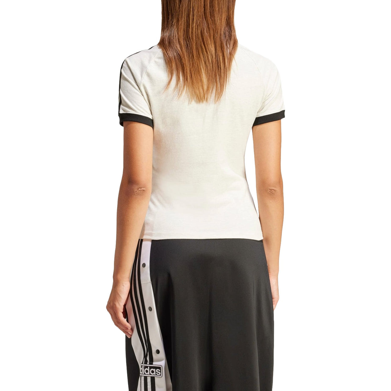 (WMNS) adidas 3-Stripes Slim Raglan T-shirt Asia Sizing 'White Melange' IR8104