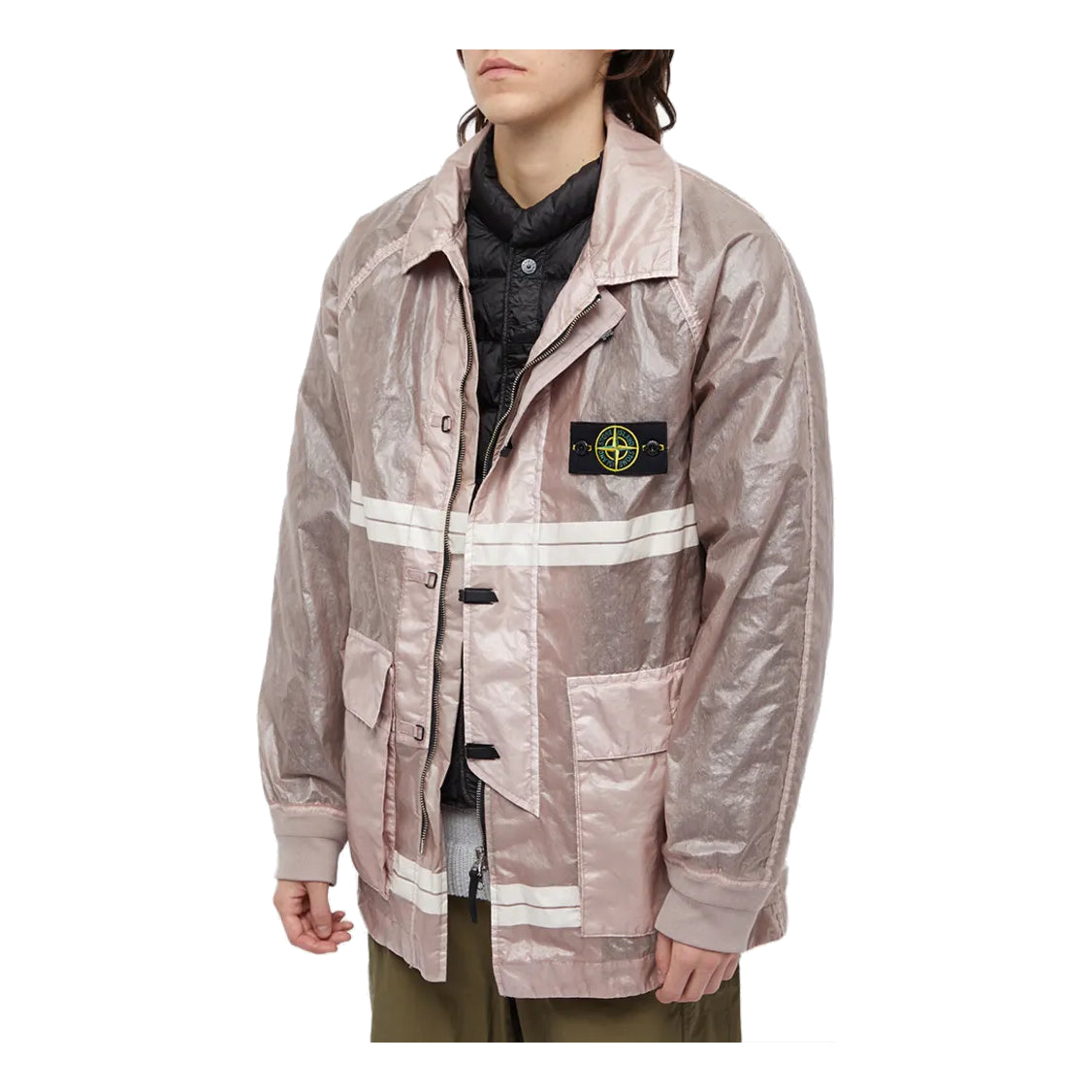 STONE ISLAND 40th Anniversary Detachable Inner Down Lined Ja 'Rose Quartz' 7715444Q2-V0086