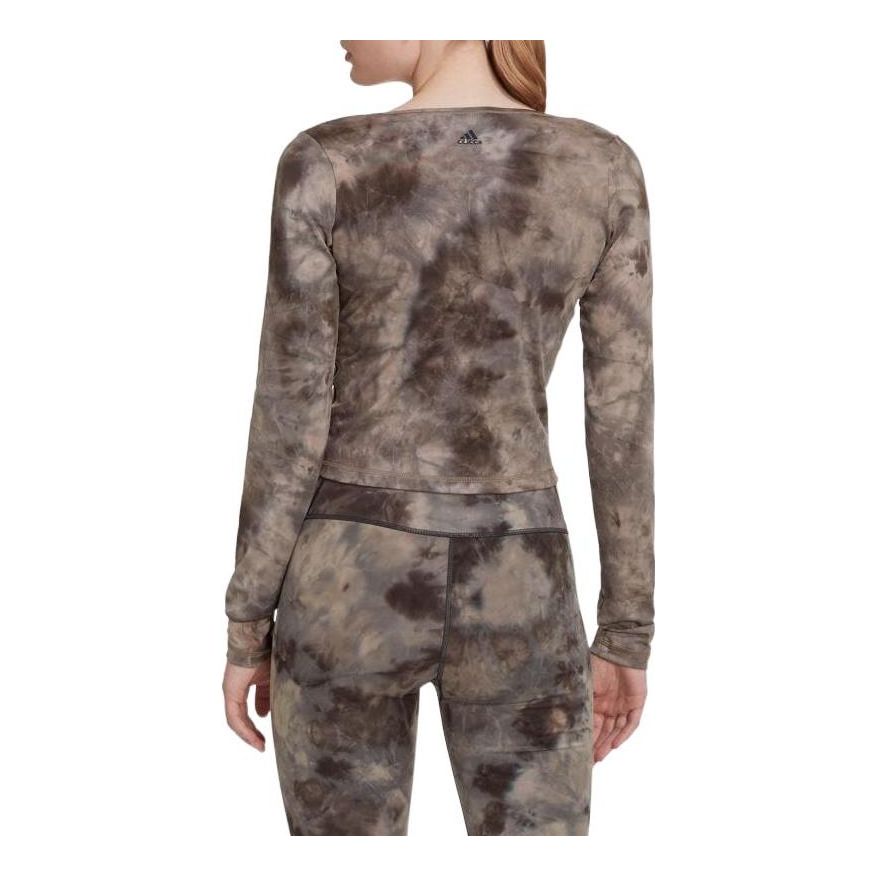 (WMNS) adidas Yoga Earth Long Sleeve T-Shirt 'Brown' HN9499