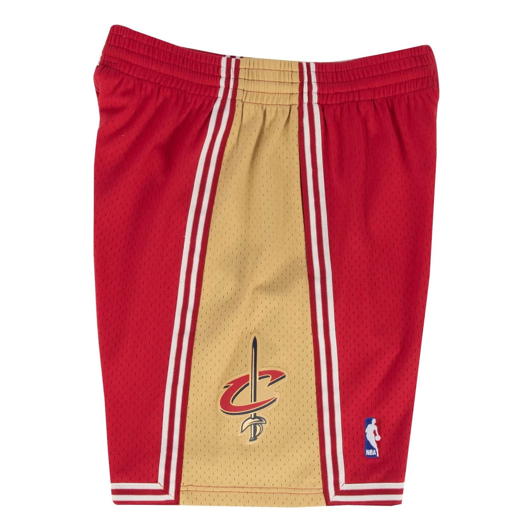 Mitchell & Ness x NBA Cleveland Cavaliers Road 2003-04 Swingman Shorts 'Red Gold' SMSHGS18226-CCADKRD03