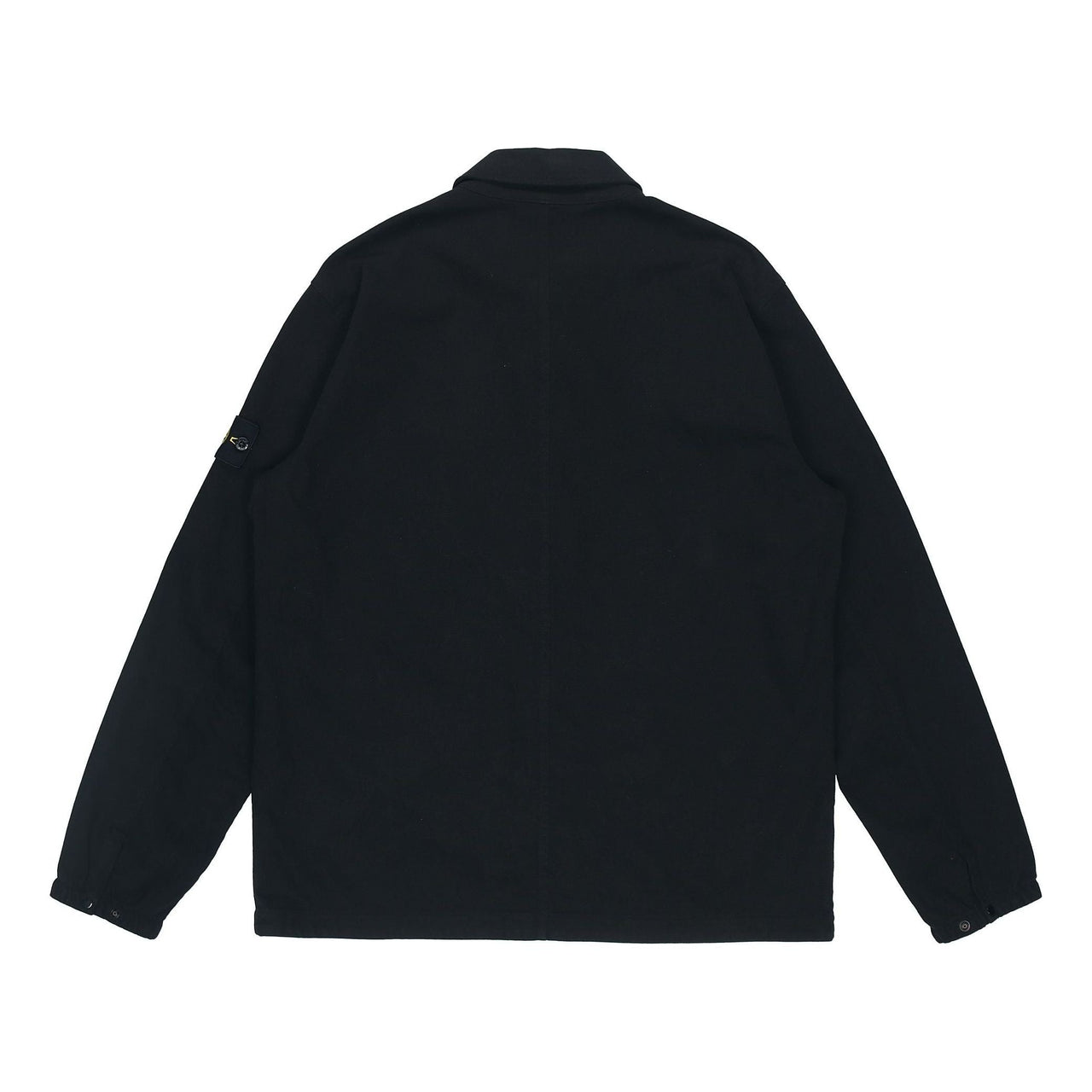 STONE ISLAND Garment Dyed Zip Shirt Overshirt 'Black' 751510704-V0029