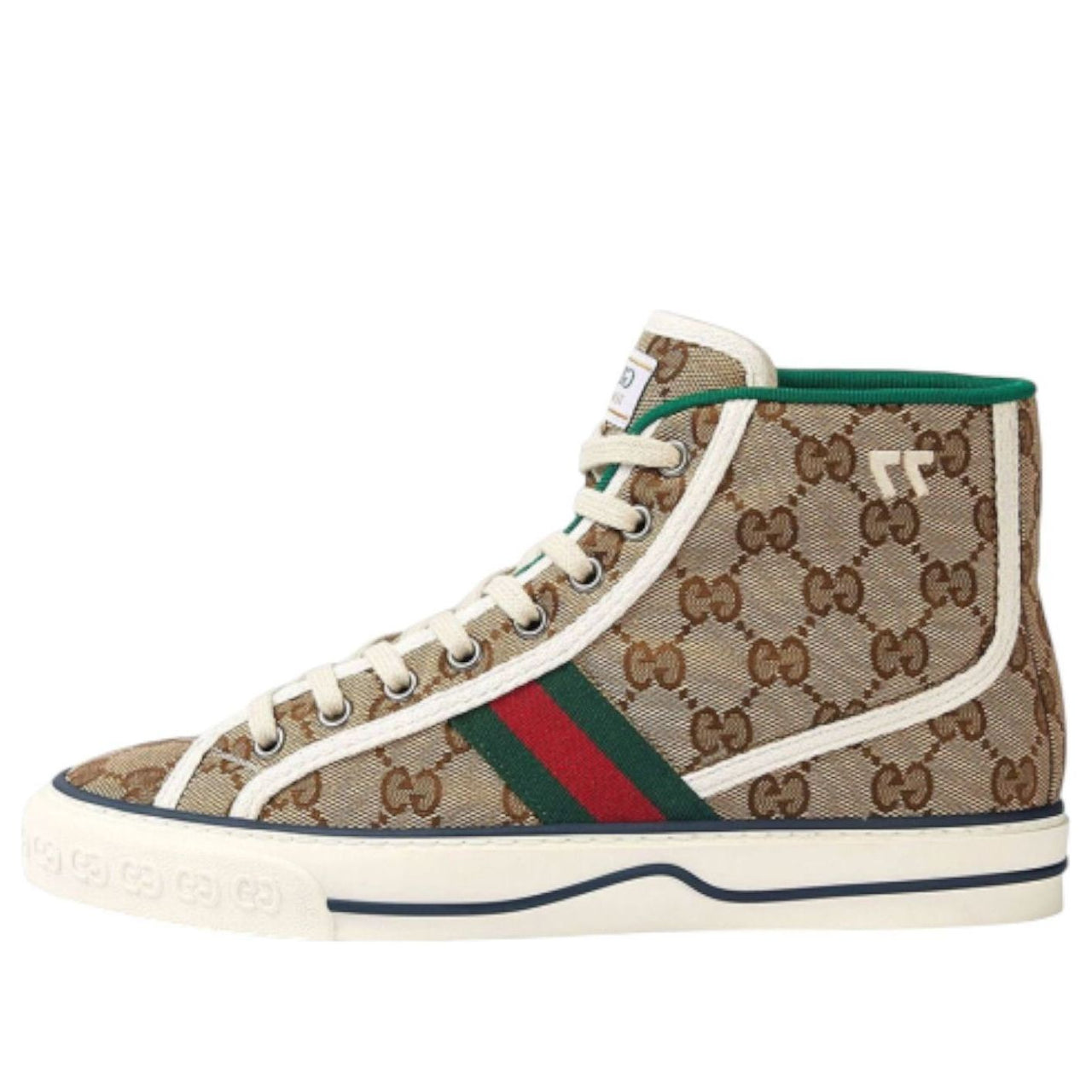(WMNS) Gucci Tennis 1977 High Top GG 'White Red Green' 627838-HVK70-9765