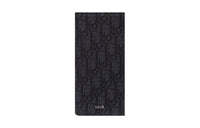 DIOR Embroidery Wallet Men's Black