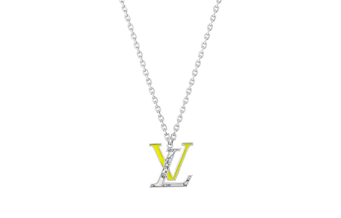 LOUIS VUITTON COLORS Metal Marble Necklaces Men's