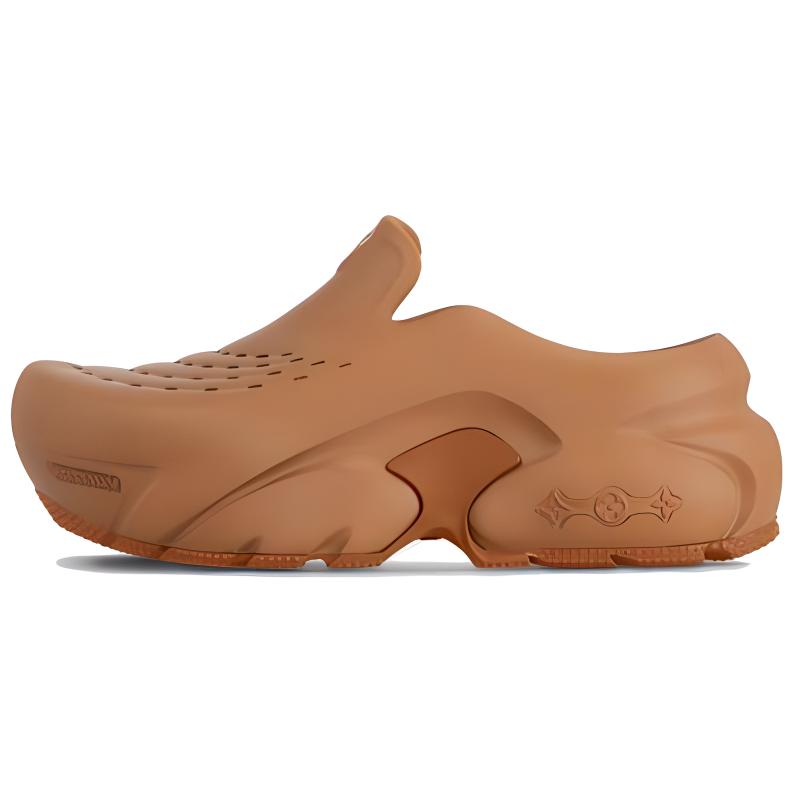 LOUIS VUITTON Wear-Resistant Low-Top Casual Shoes Men's Brown