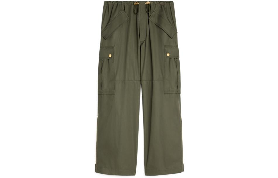 CELINE Casual Pants Women's Olive