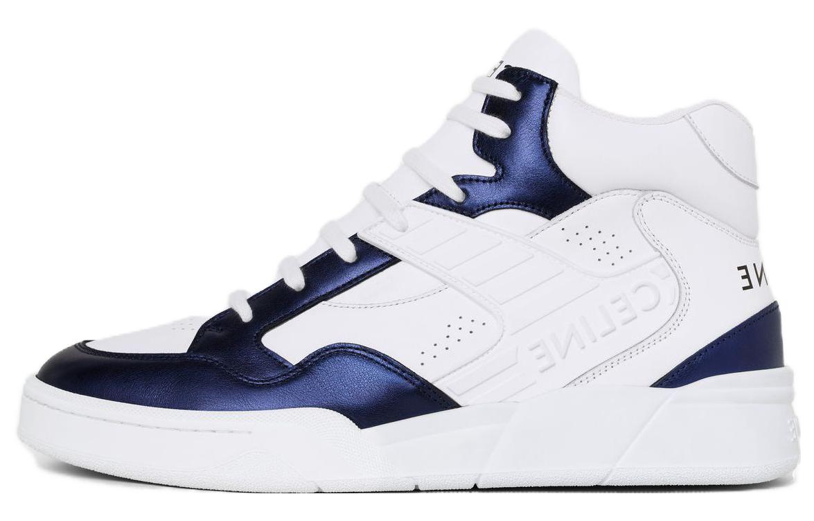 CELINE High-Top Casual Shoes Men's Blue White