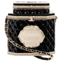 CHANEL Resin Artificial Pearl Enamel Evening Party Bag Crossbody Bag Shoulder Bag Women's Black & Gold