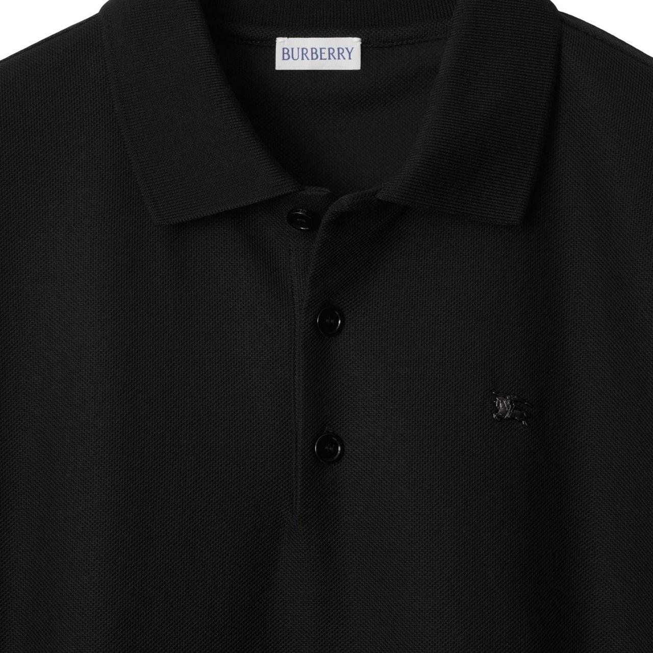 Burberry 25 Metal EKD Cotton Polo Shirt 'Black' 81161831