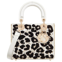 DIOR Lady Dior Silk Lady Dior Bag, Shoulder Bag, Crossbody Bag, Handbag Small Size Women's Latte