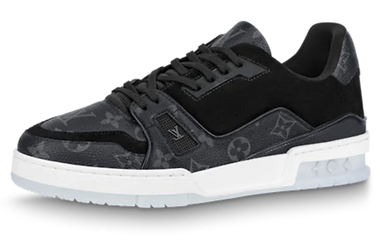 LOUIS VUITTON Trainer Low-Top Stylish Skateboarding Shoes Men's Black
