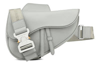 DIOR Saddle Grained Calfskin Saddle Bag Sling Bag Shoulder Bag Crossbody Bag Men's Gray
