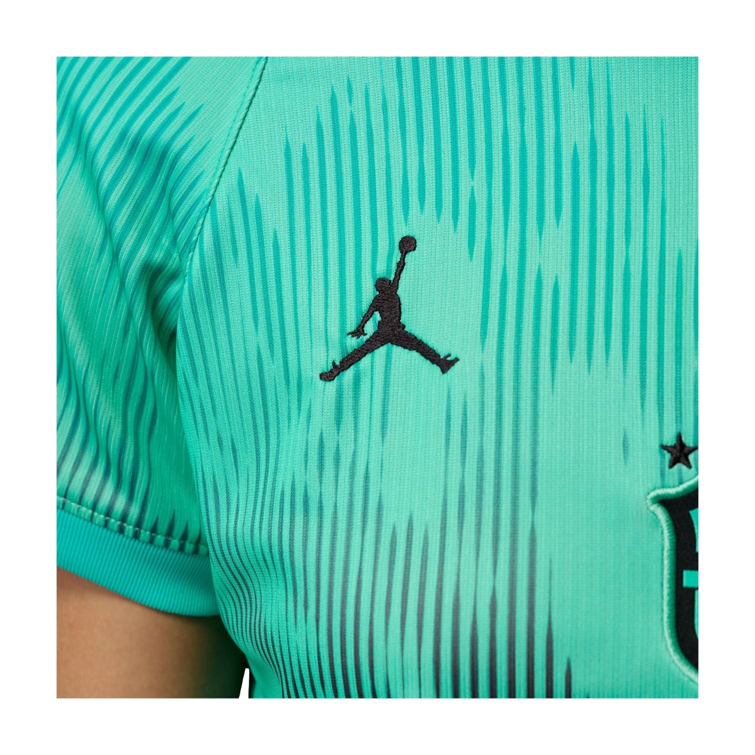 (WMNS) Jordan Brazil 2026 Stadium Goalkeeper Dri-FIT Soccer Replica Jersey 'Light Menta Black' IQ3336-369
