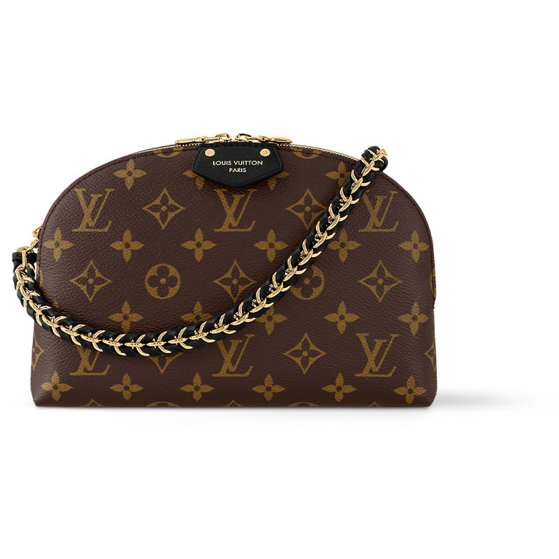 LOUIS VUITTON Be Alma Monogram Canvas Shoulder Bag Women's Black