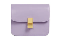 CELINE Classic Bo Cow Leather Tofu Cube Bag Shoulder Bag Crossbody Bag Women's Lilac