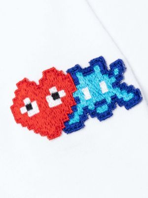 COMME des GARCONS PLAY SS25 x Invader Double Pixel Heart Long Sleeve T-Shirt 'White' AZ-T330-051-3