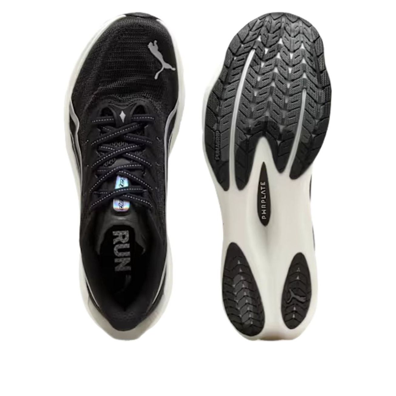 PUMA Deviate Nitro 4 Wide 'Black White Silver' 312901-01