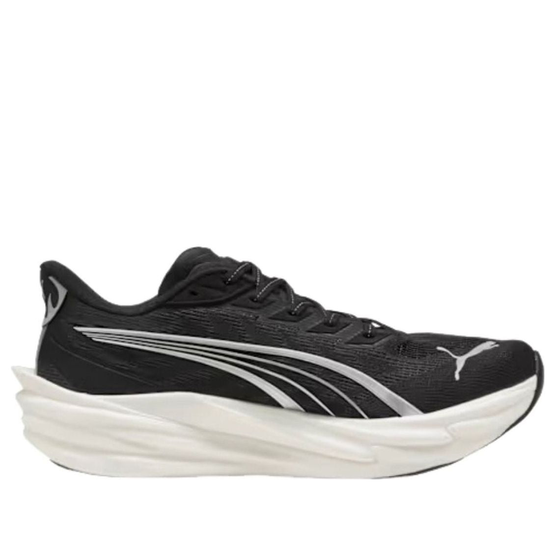 PUMA Deviate Nitro 4 Wide 'Black White Silver' 312901-01