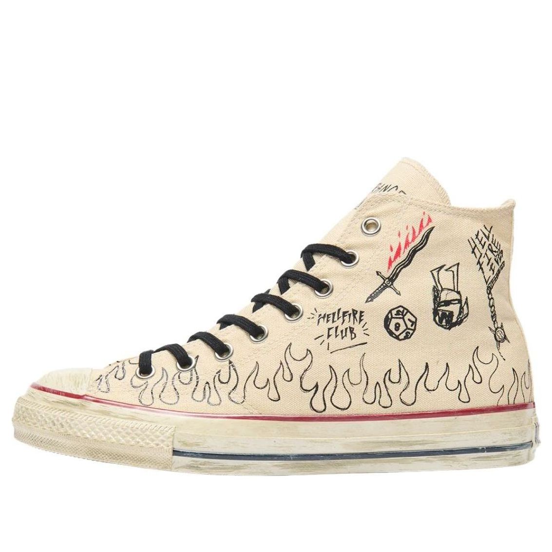Converse x Stranger Things 5 All Star Aged 87 HC Hi 'Natural' 31317091