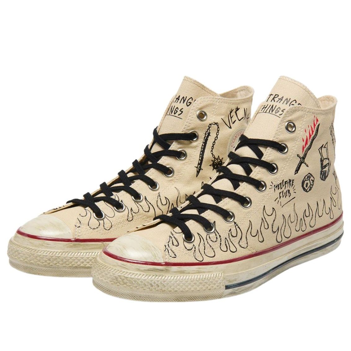 Converse x Stranger Things 5 All Star Aged 87 HC Hi 'Natural' 31317091