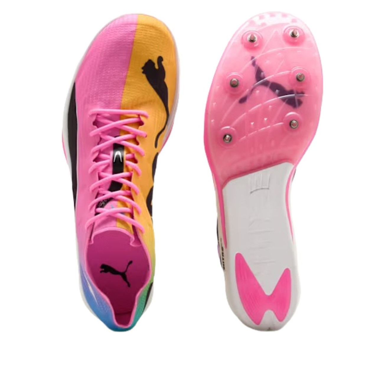 PUMA Long Distance Nitro Elite 3 'Poison Pink Sun Stream Bright Aqua' 313748-01
