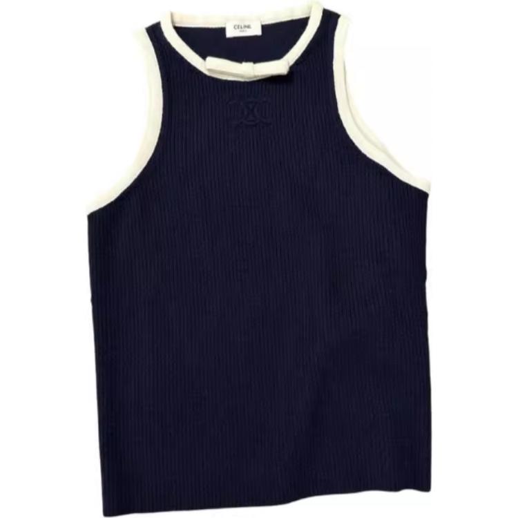 CELINE Tank Tops Women's Black