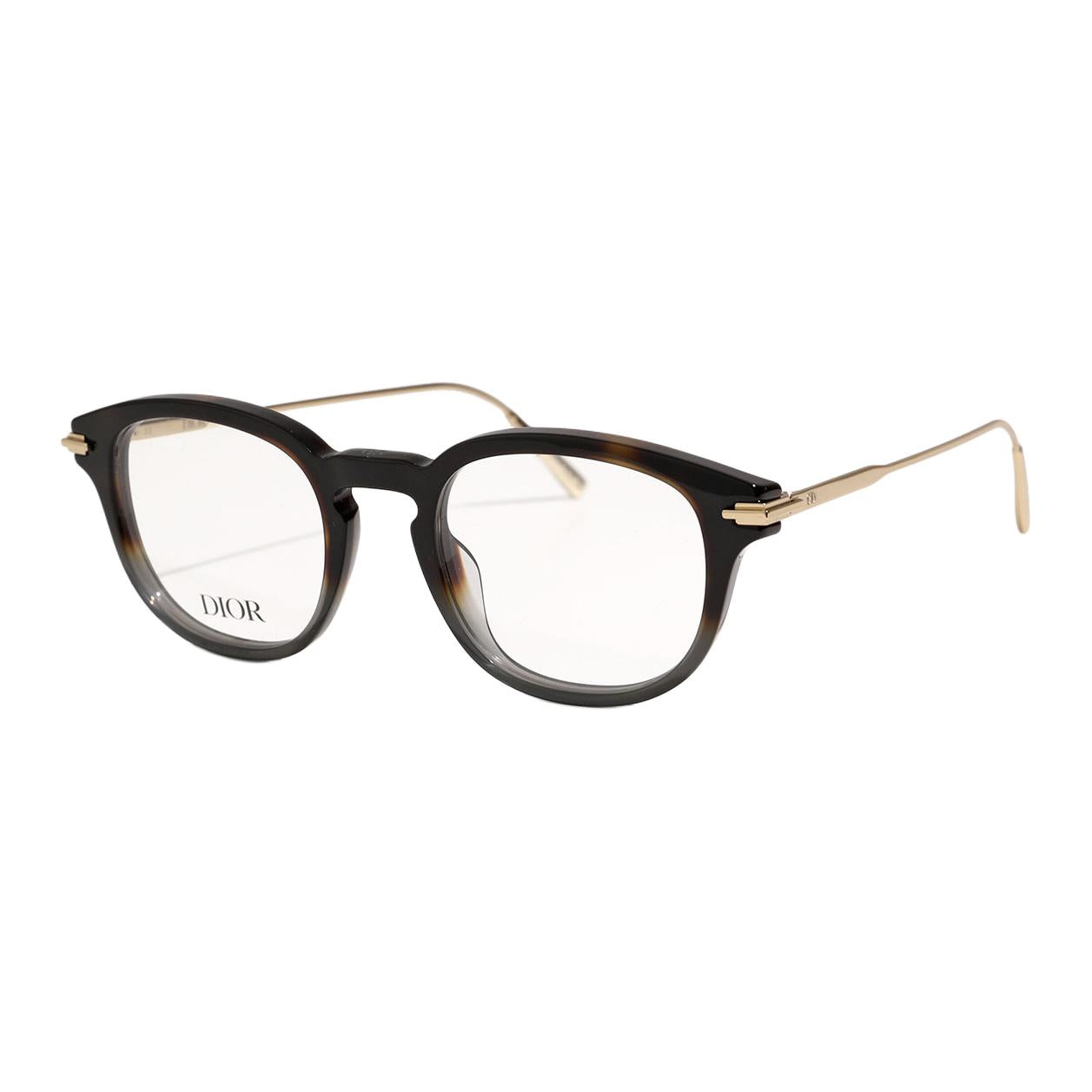 DIOR Acetate Cat Eye Eyeglass Frames Men's Black