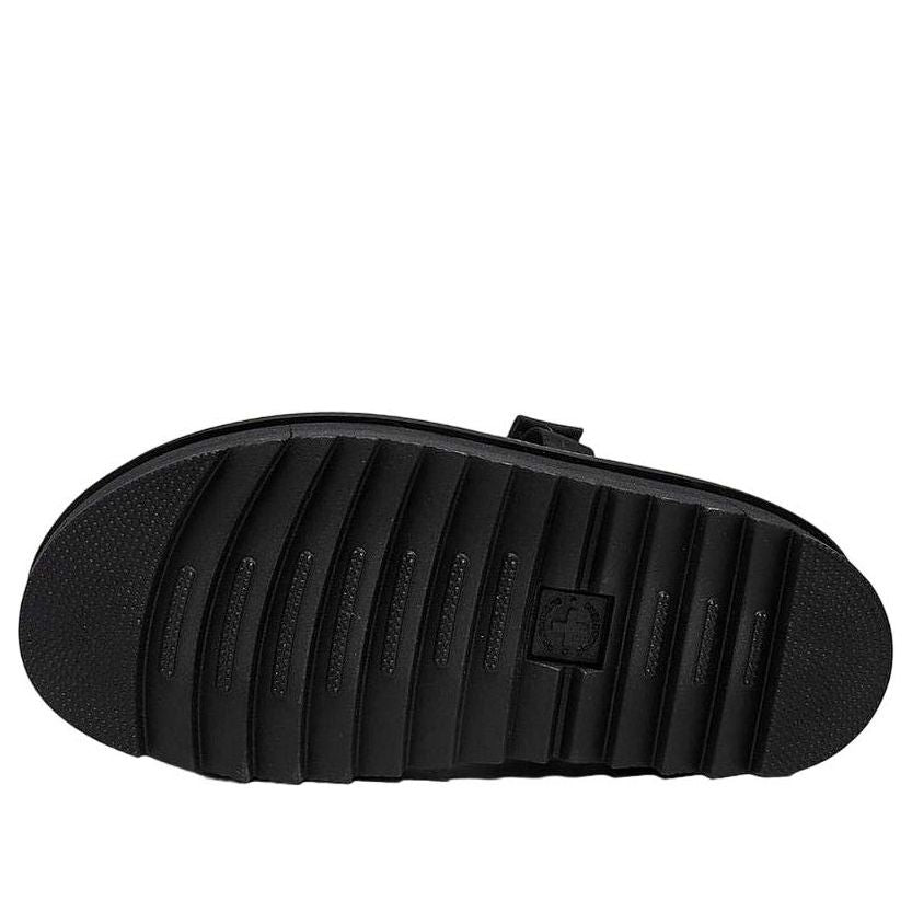 (WMNS) Dr. Martens Kimber II Logo Webbing Sandals 'Black' 31805001-001