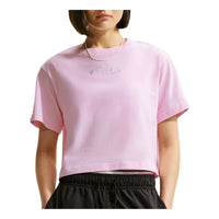 (WMNS) Nike Sportswear Classic Loose-Fit Cropped T-shirt 'Pink Foam' IR7870-663